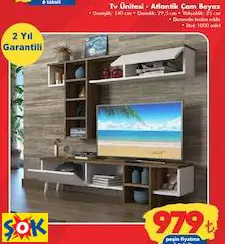 TİAMOB TV ÜNİTESİ - ATLANTİK ÇAM BEYAZ TİAMOB TV ÜNİTESİ - ATLANTİK ÇAM BEYAZ
